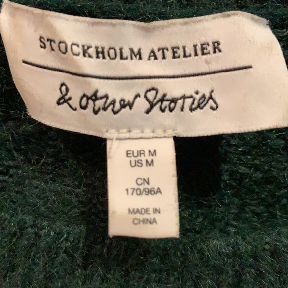 Forest Green & other stories mohair sweater as M - Picture 2 of 4